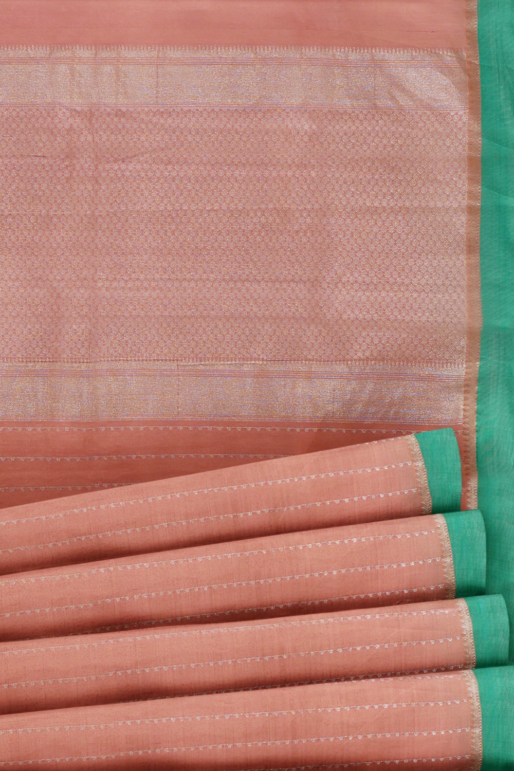 sri kumaran stores pure cotton saree pastel pink saree with deep sky blue border 5