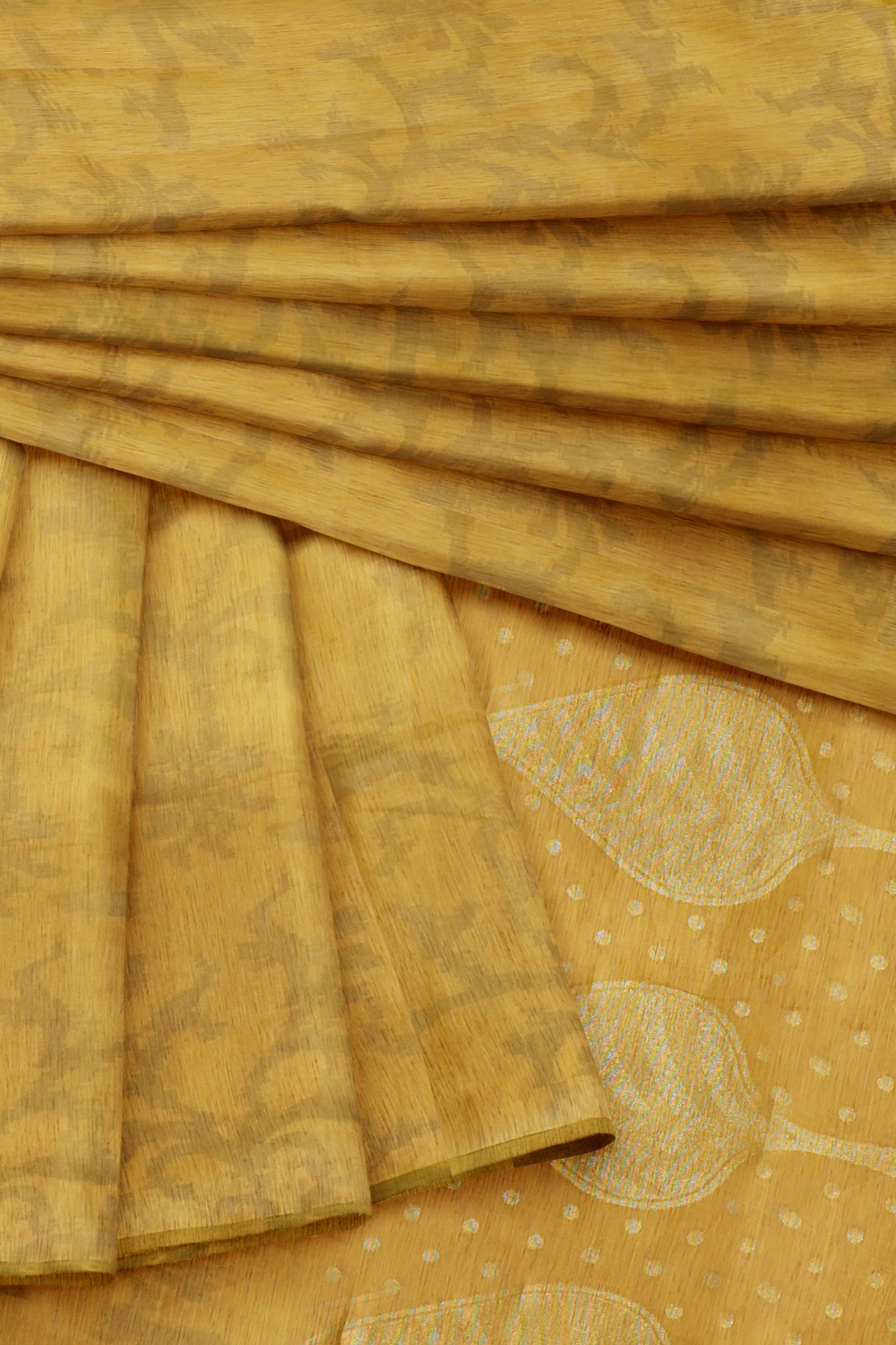 sri kumaran stores pure cotton saree sandal color saree with golden border 4