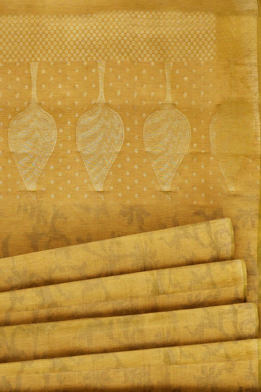 sri kumaran stores pure cotton saree sandal color saree with golden border 5