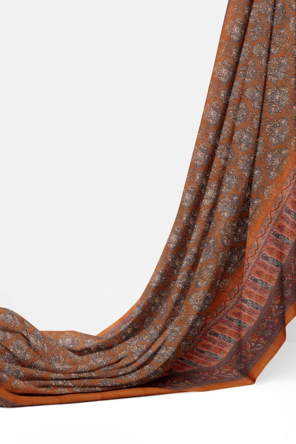 sri kumaran stores chentheri printed saree cider color printed saree with floral border 3