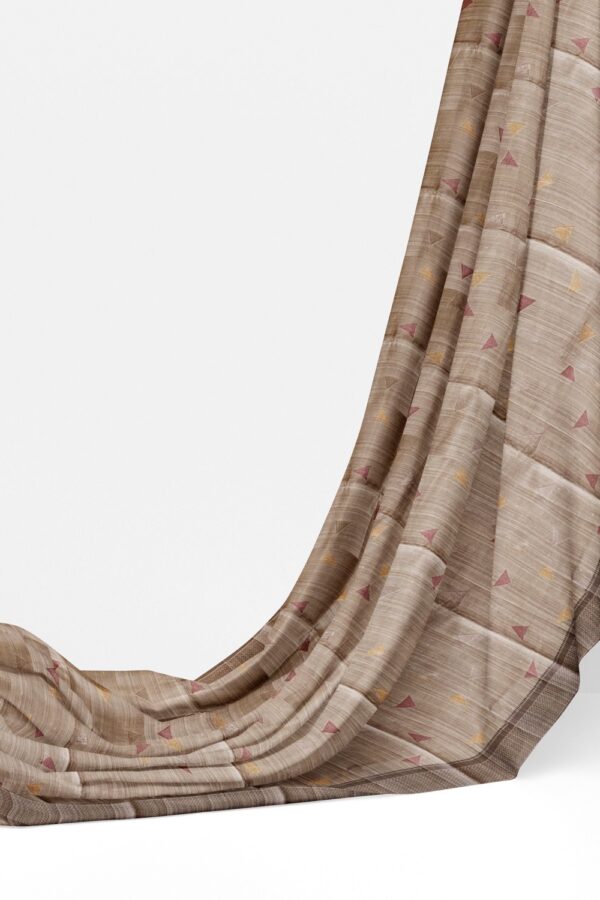 sri kumaran stores raw silk saree thunder gray saree with shadow gray border 3