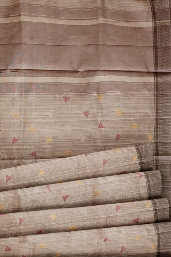 sri kumaran stores raw silk saree thunder gray saree with shadow gray border 5