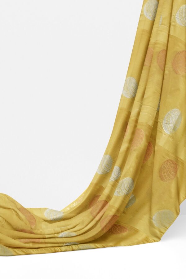 sri kumaran stores soft silk saree banana color saree with maroon color pallu 3