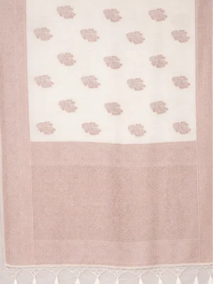 Beige Semi Raw Silk Saree