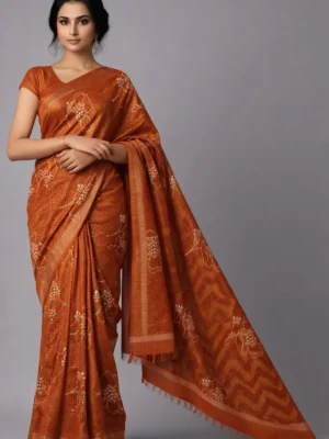 Golden Kota Checks Rajasthani Saree – Subtle Royal Glow