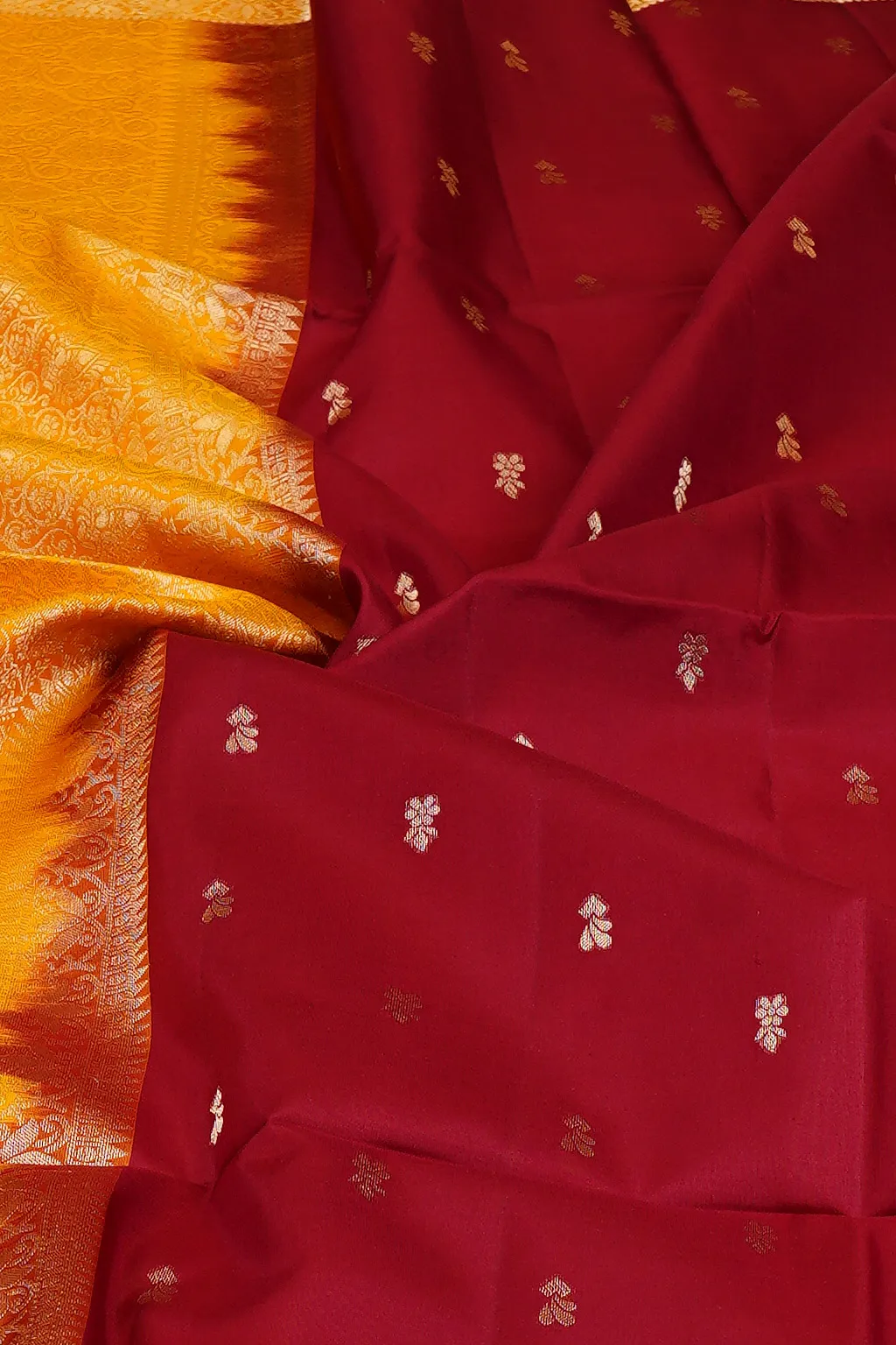 Turquoise blue soft silk saree