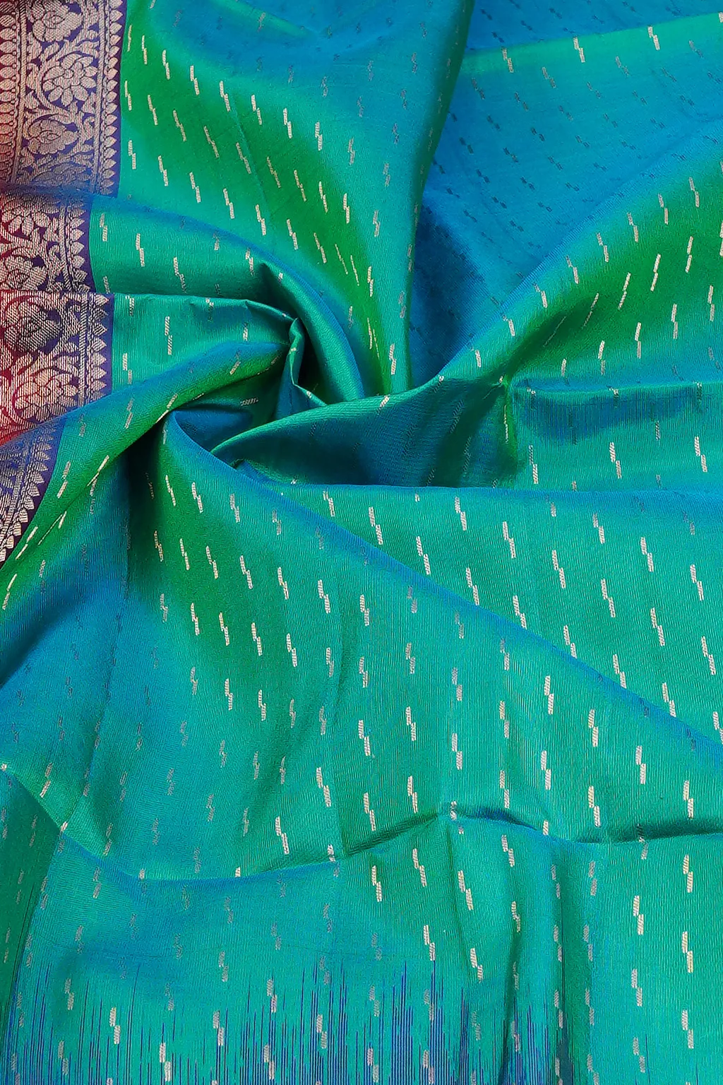 Aqua Rose Gold Soft Silk
