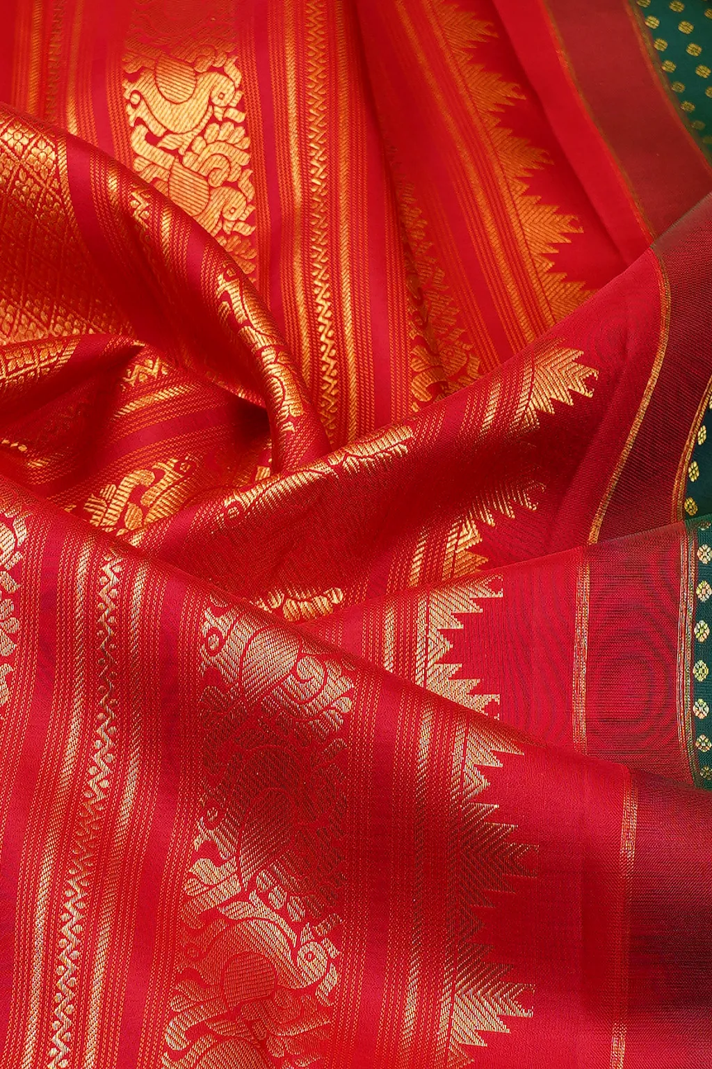 Emerald Crimson Silk - Image 2