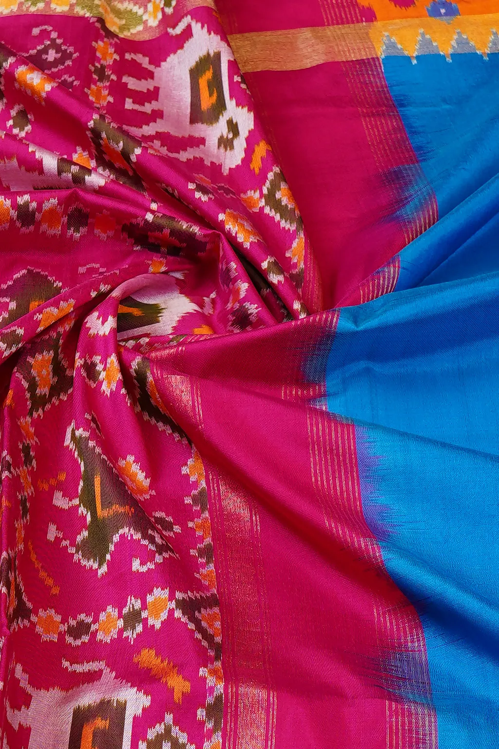 Royal Blue Elephant Silk
