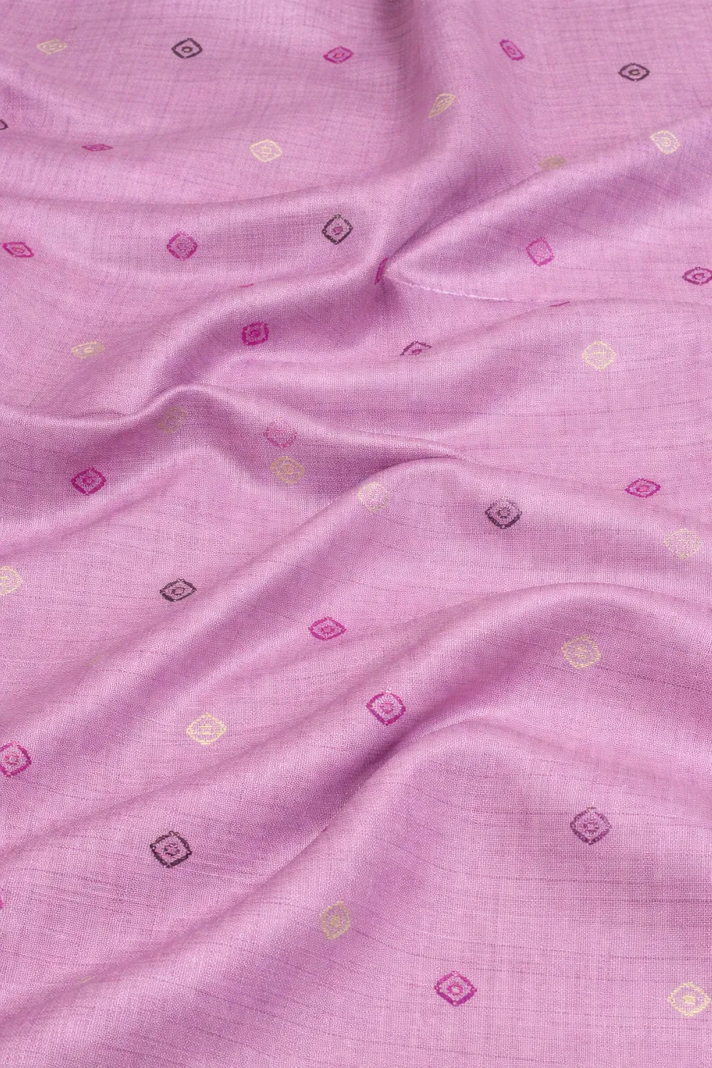 Pink semi raw silk saree