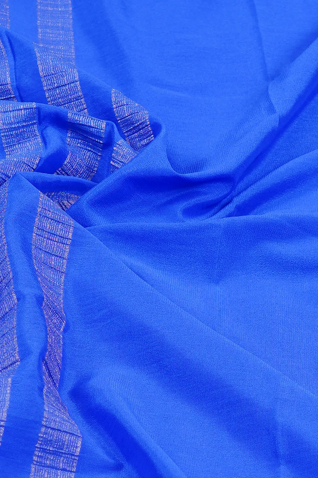 Blue Blaze Semi Mysore Silk Saree