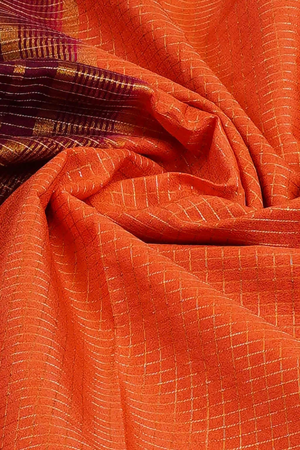Sunset Loom Semi Mysore Silk Saree