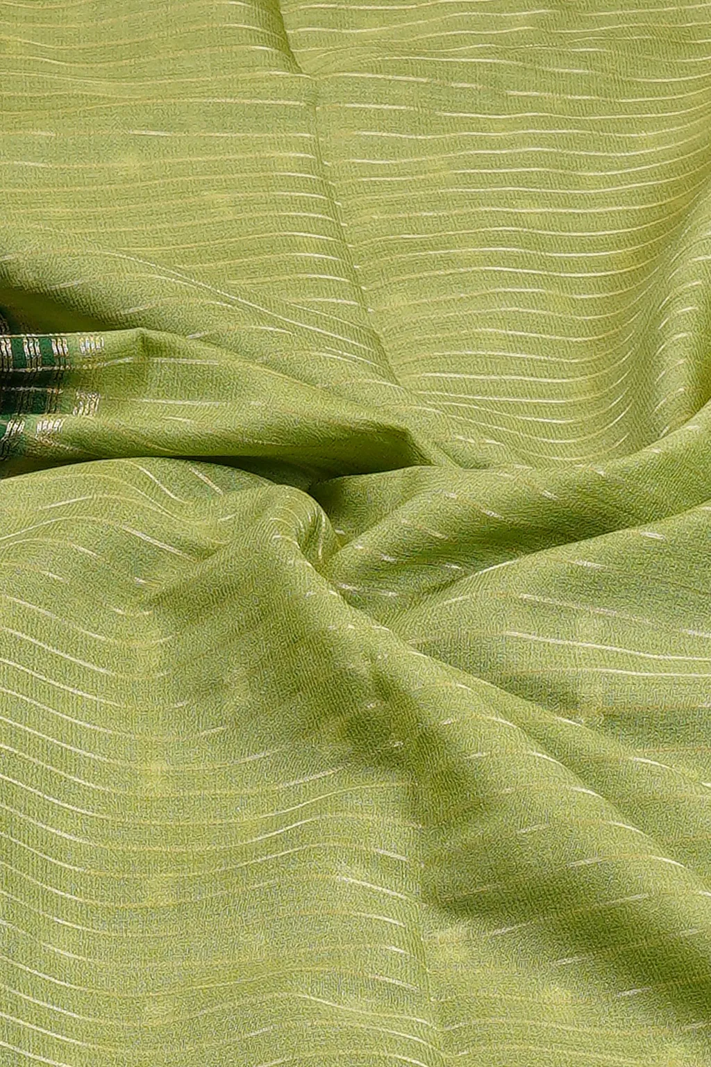 Pistachio Grace Semi Mysore Silk Saree - Image 2