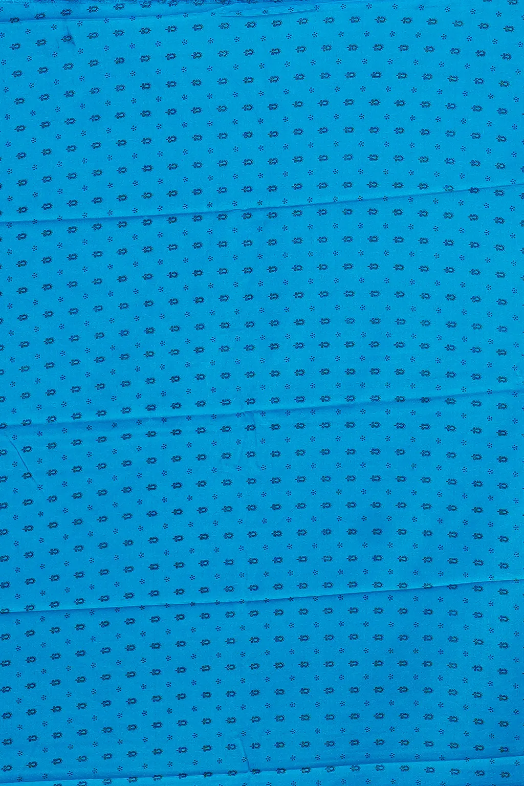 Azure Lotus Printed Saree - Image 3