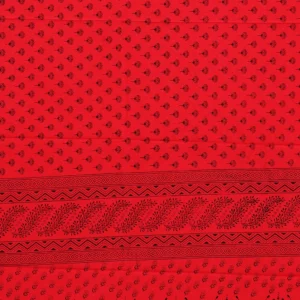 Scarlet Lotus Printed Crepe