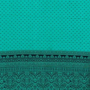 Aqua Regal Printed Crepe