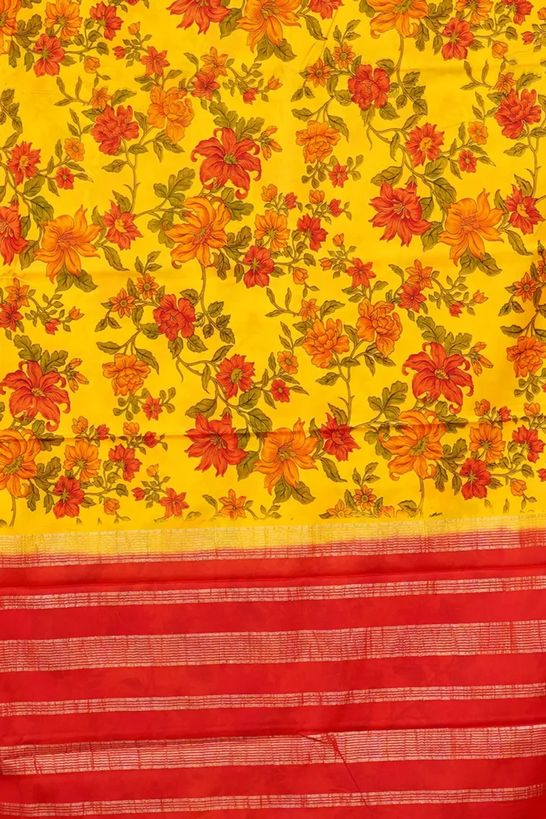 Sunlit Bloom Printed Crepe