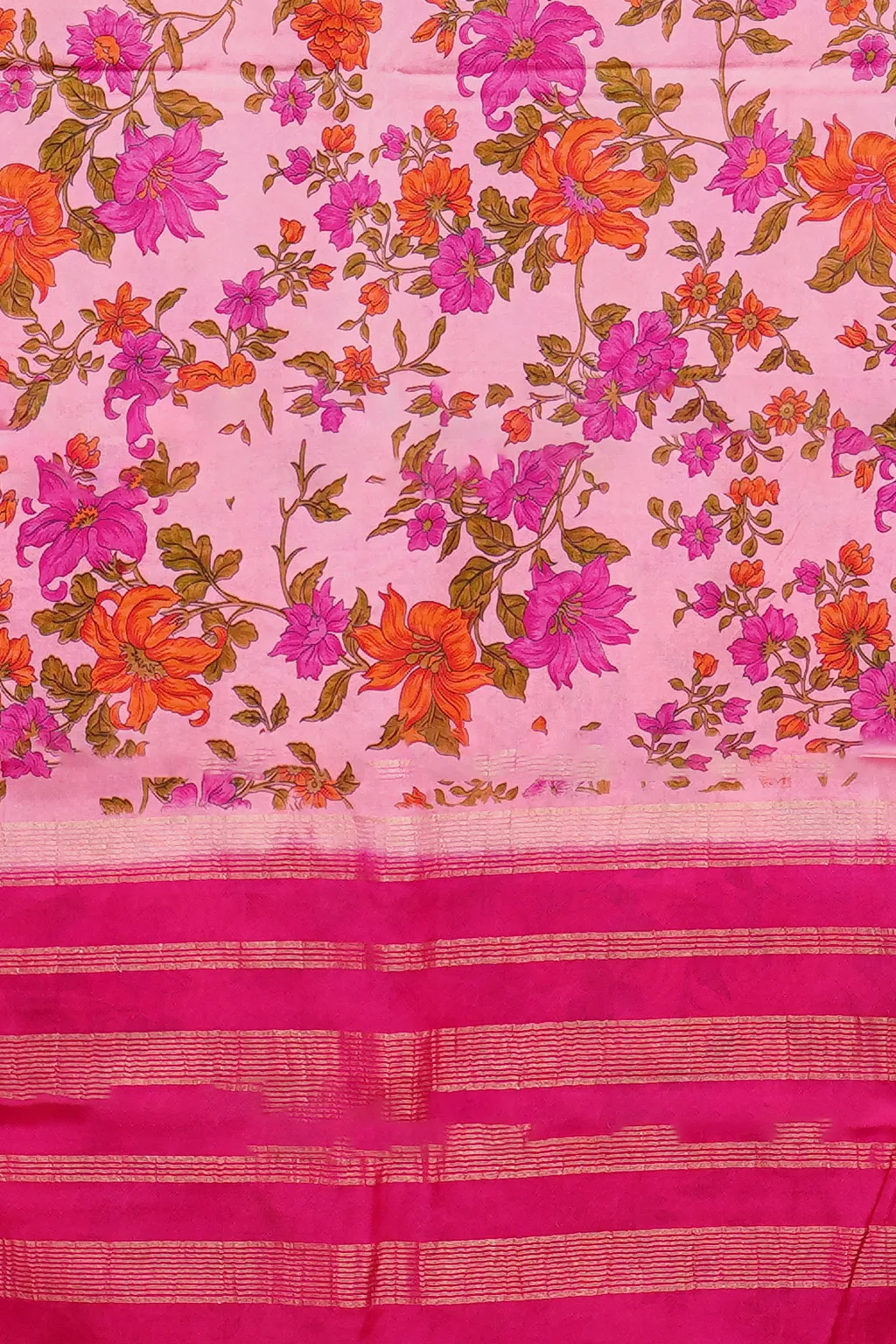 Blush Garden Printed Crepe