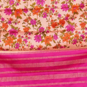 Peach Blossom Printed Crepe