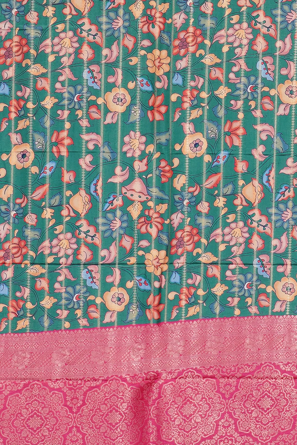 Emerald Bloom Fancy Saree