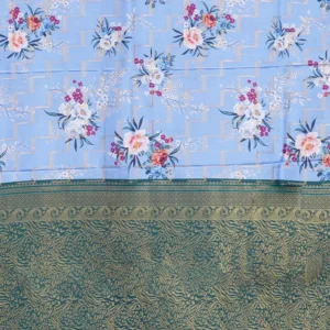 Powder Blue Fancy Saree