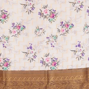 Ivory Blossom Fancy Saree