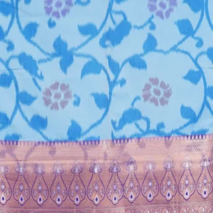 Sky Bloom Semi Soft Silk Saree