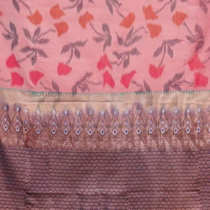 Coral Petals Semi Soft Silk Saree