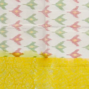 Sunlit Ikat Semi Soft Silk Saree