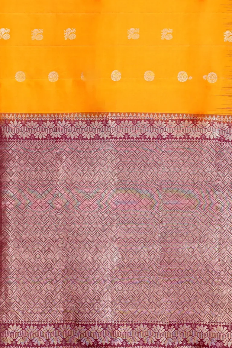 Mustard Gold Soft Silk Saree
