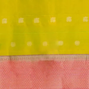 Lime Yellow Soft Silk Saree
