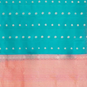 Peacock Blue Soft Silk Saree