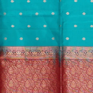 Turquoise Blue Soft Silk Saree