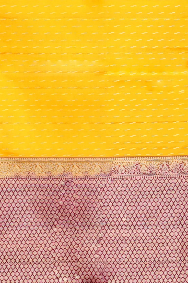 Sunshine Yellow Festive Soft Silk