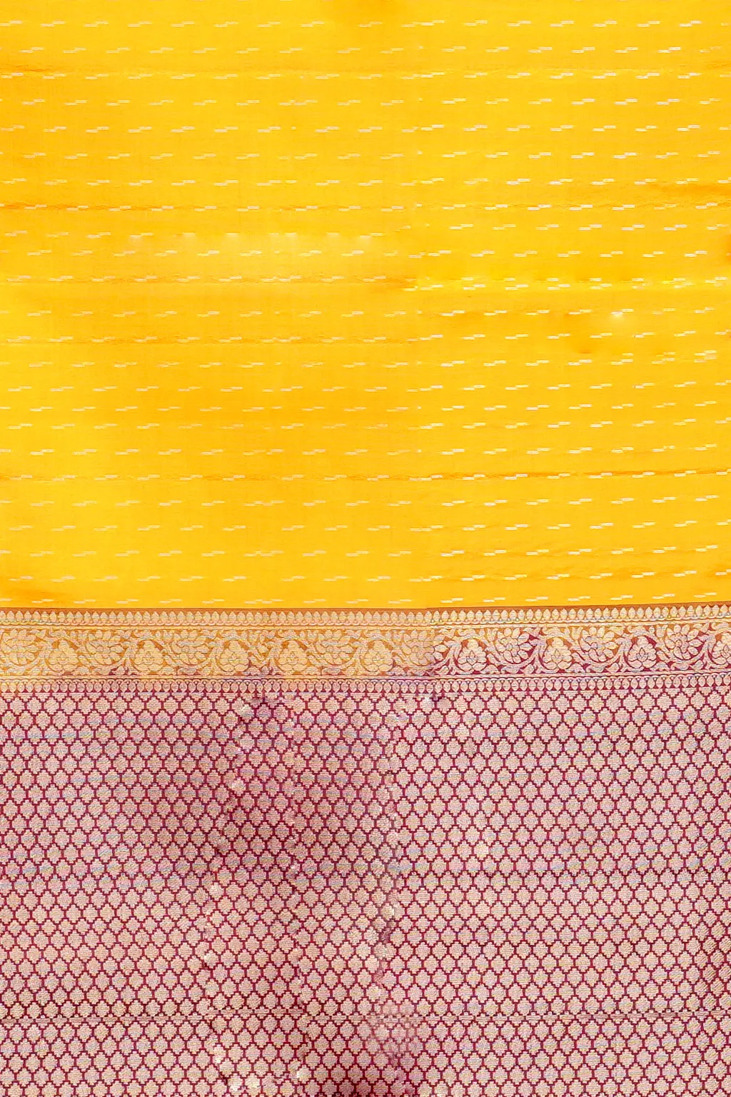 Sunshine Yellow Festive Soft Silk
