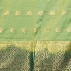 Mint Gold Semi Soft Silk