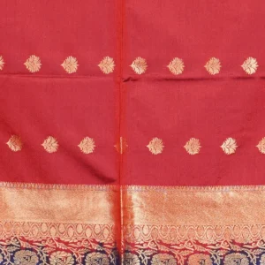 Ruby Navy Semi Soft Silk
