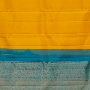 Mustard Aqua Silk Saree