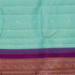 Aqua Wine Silk Saree