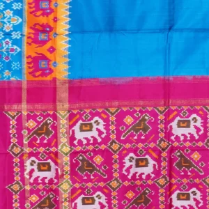Royal Blue Elephant Silk