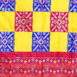Sunshine Check Ikat Silk