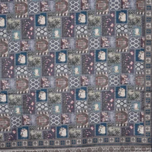 Indigo Heritage Patchwork Semi Tussar Saree