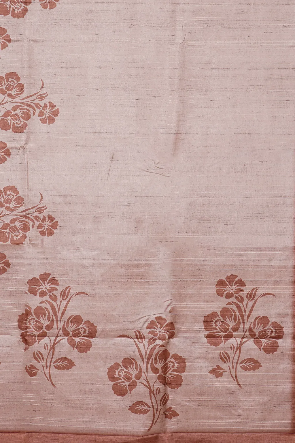 Mauve Bloom Butta Semi Tussar Saree