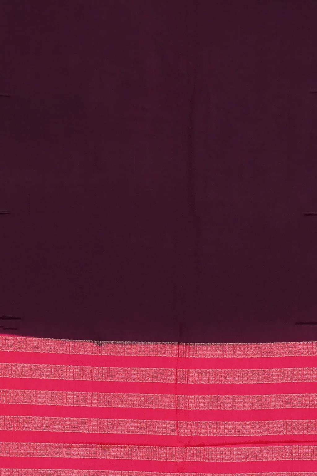 Wine Semi Mysore Silk Saree