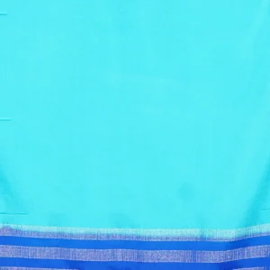 Aqua Semi Mysore Silk Saree