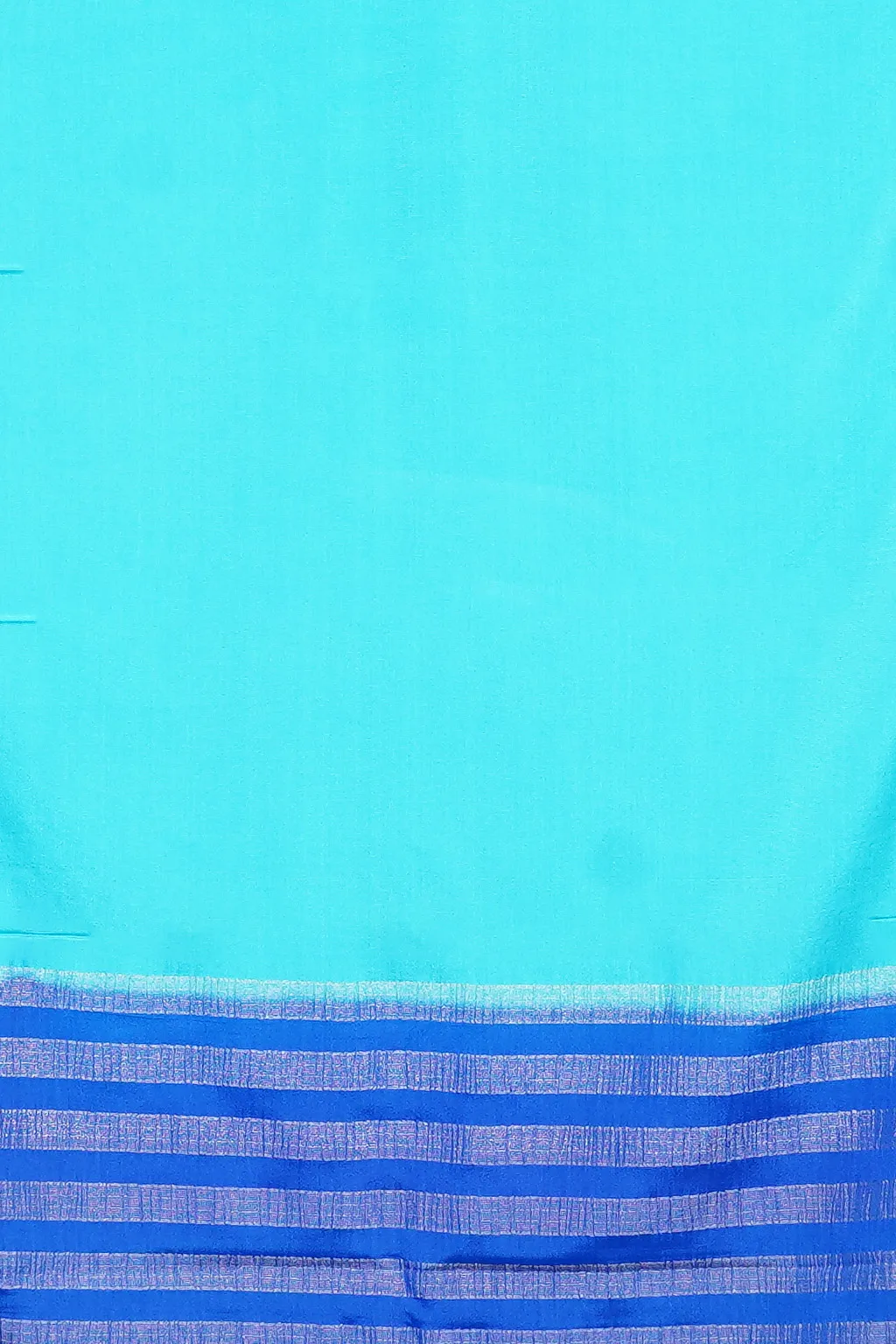 Aqua Semi Mysore Silk Saree