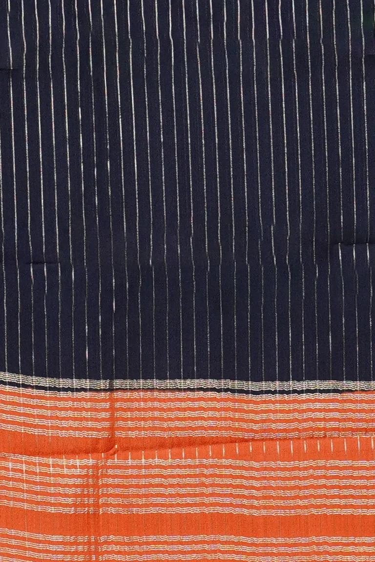 Black Semi Mysore Silk Saree