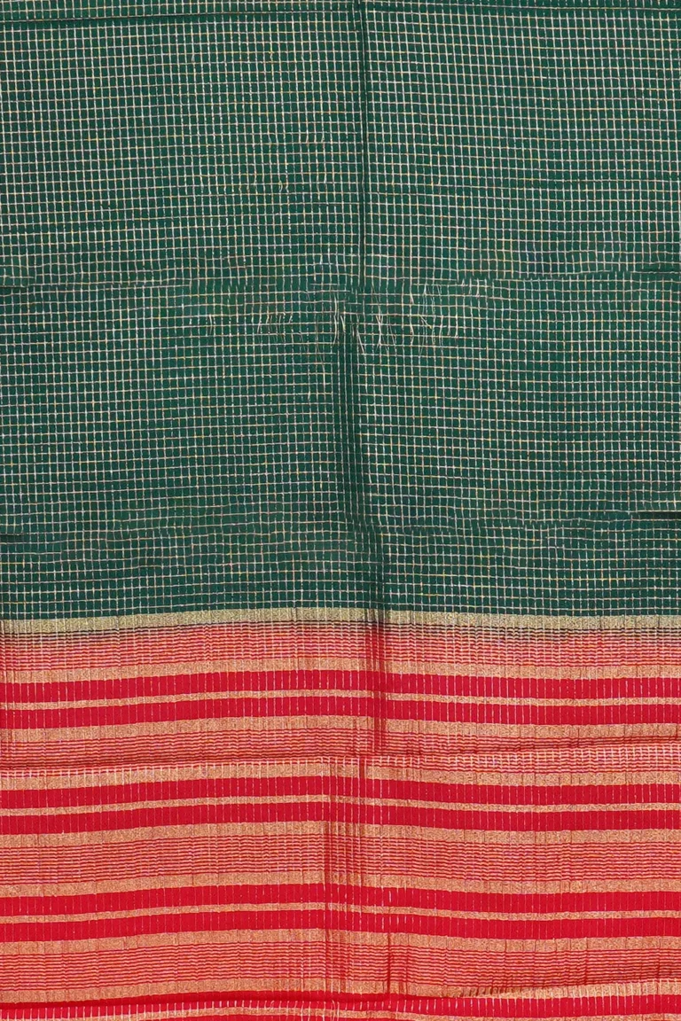 Forest Ember Semi Mysore Silk Saree