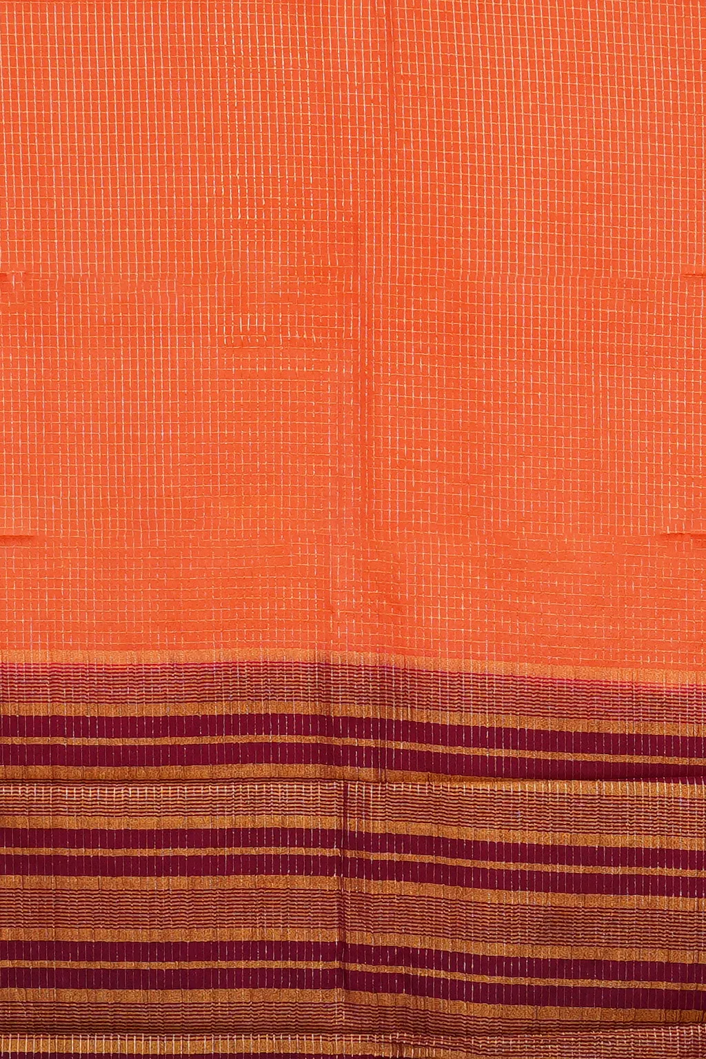 Sunset Loom Semi Mysore Silk Saree