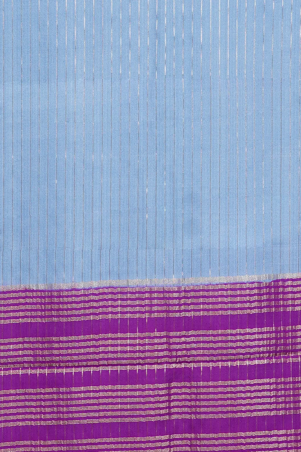 Lavender Sky Semi Mysore Silk Saree